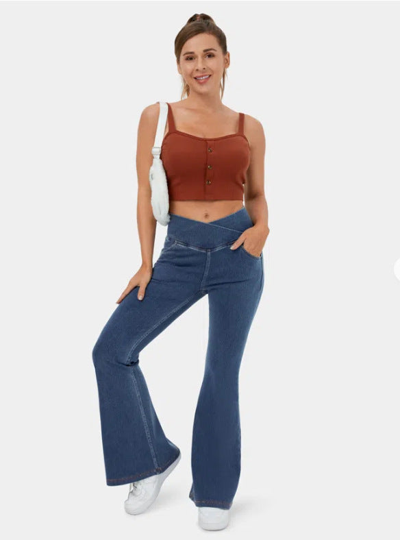 Owronline - Magic High Waisted Flare Pants