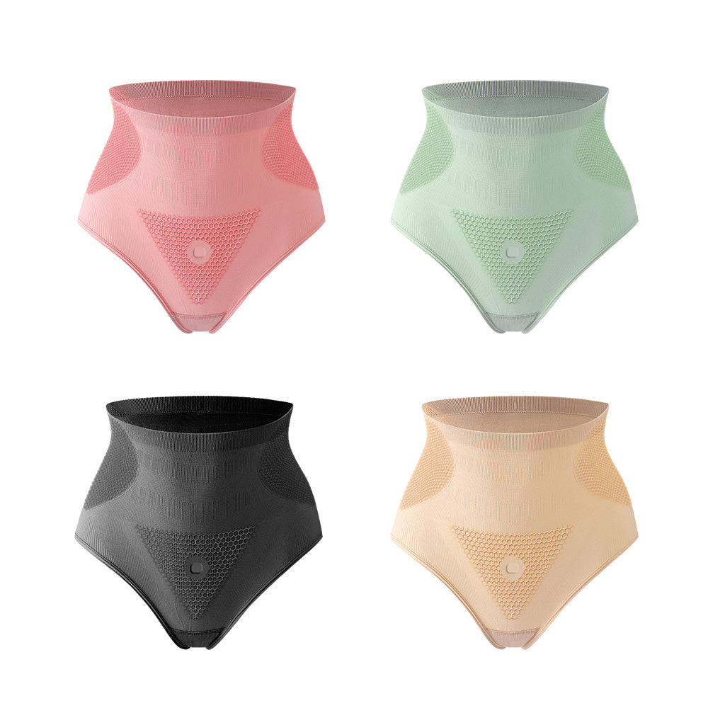 Owronline - New women's graphene seamless high-waisted antibacterial shaping panties