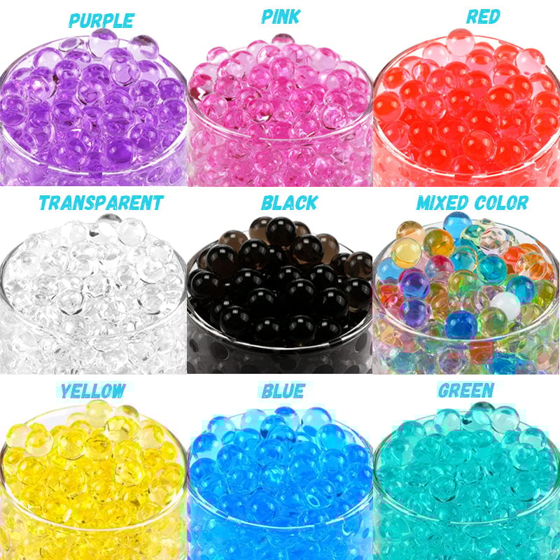 Owronline - 2250 Pieces 17-20mm Crystal Soil Water Bead Gel