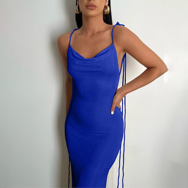 Owronline - Serenity Backless Maxi Dress - owronline