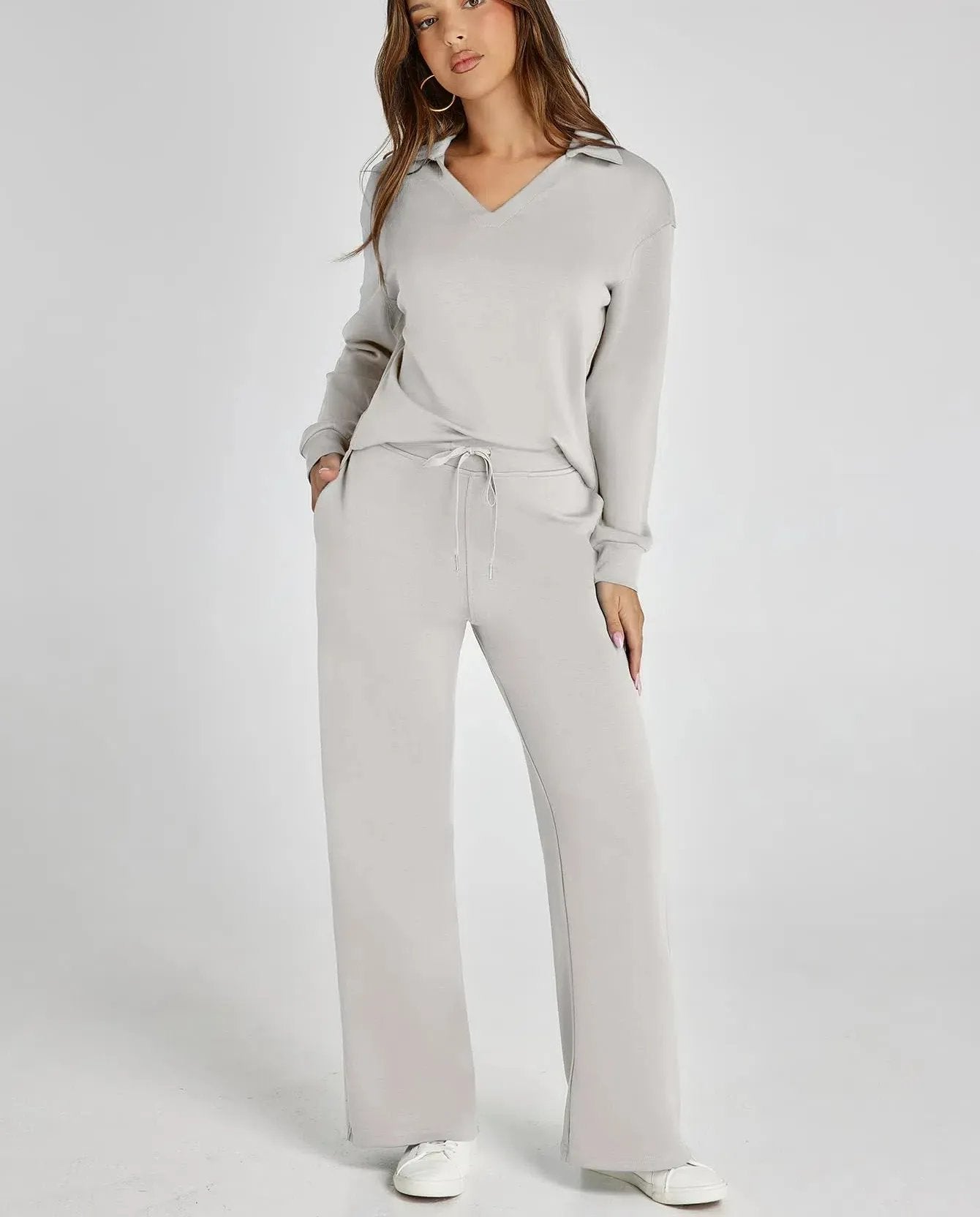 Owronline - Casual Long Sleeve Sweatsuits Sets