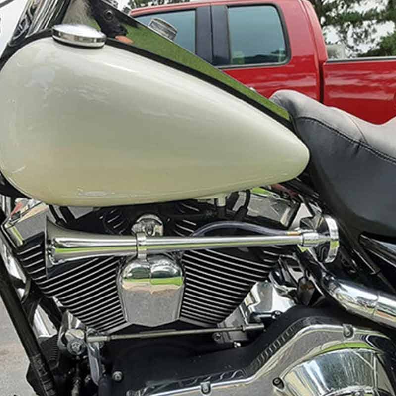 Owronline - Motorcycle Horn + Mounting Hardware and Complete Wiring Kit