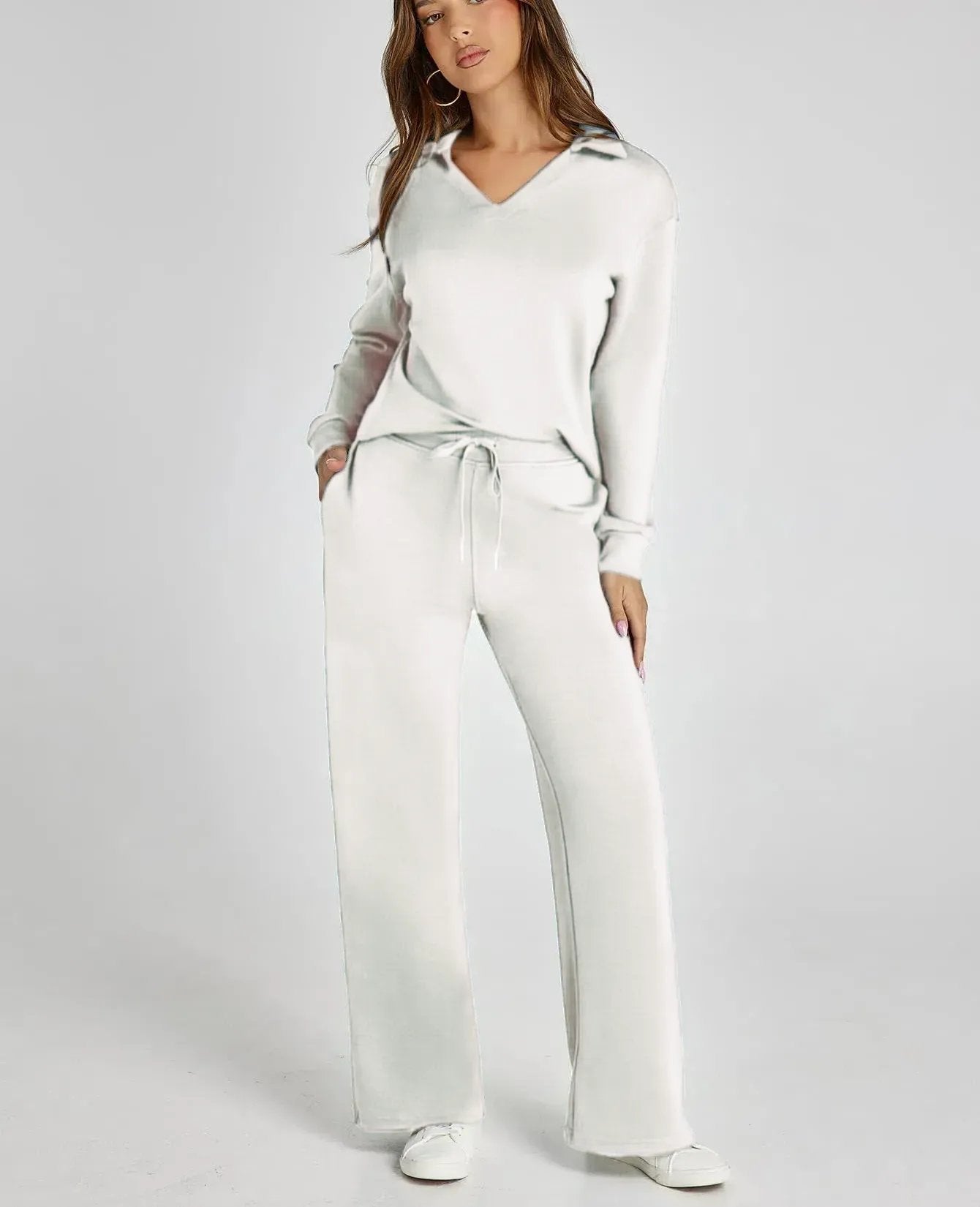 Owronline - Casual Long Sleeve Sweatsuits Sets