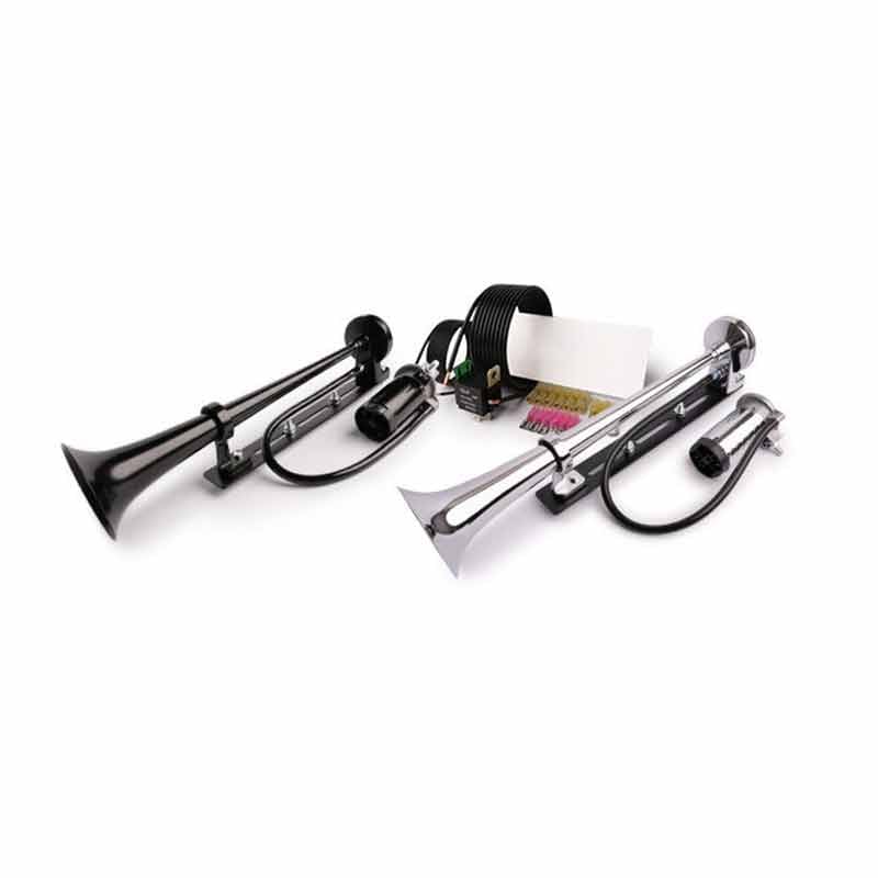 Owronline - Motorcycle Horn + Mounting Hardware and Complete Wiring Kit