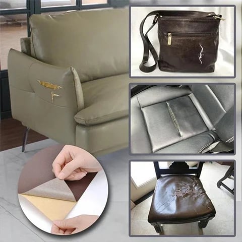 Owronline - Self Adhesive Leather Patch Cuttable Sofa Repairing