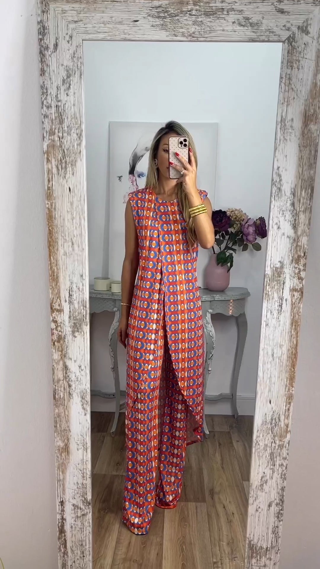 Owronline - New Arrival Abstract Printed Comfy Suit For Women