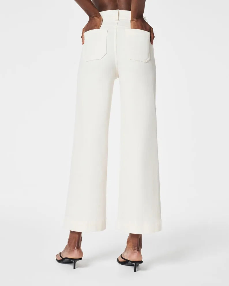 Owronline - Tummy Control Sailor Wide Leg Jeans