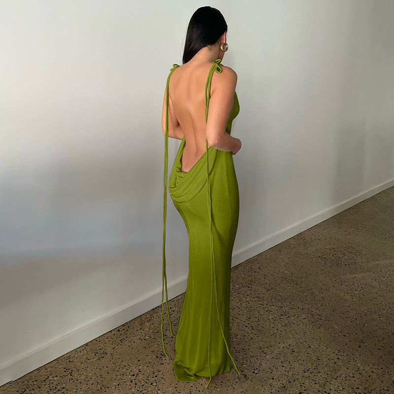Owronline - Serenity Backless Maxi Dress - owronline