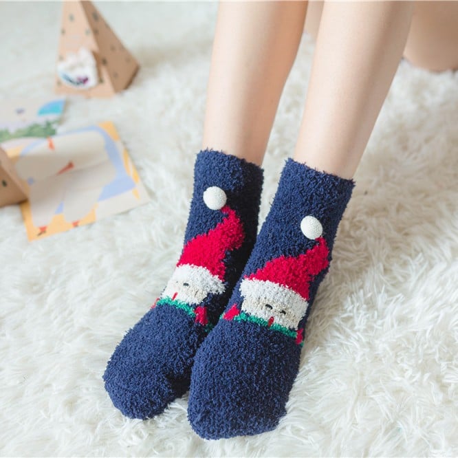 Owronline - Cute Christmas Style Thickened Warm Socks - owronline
