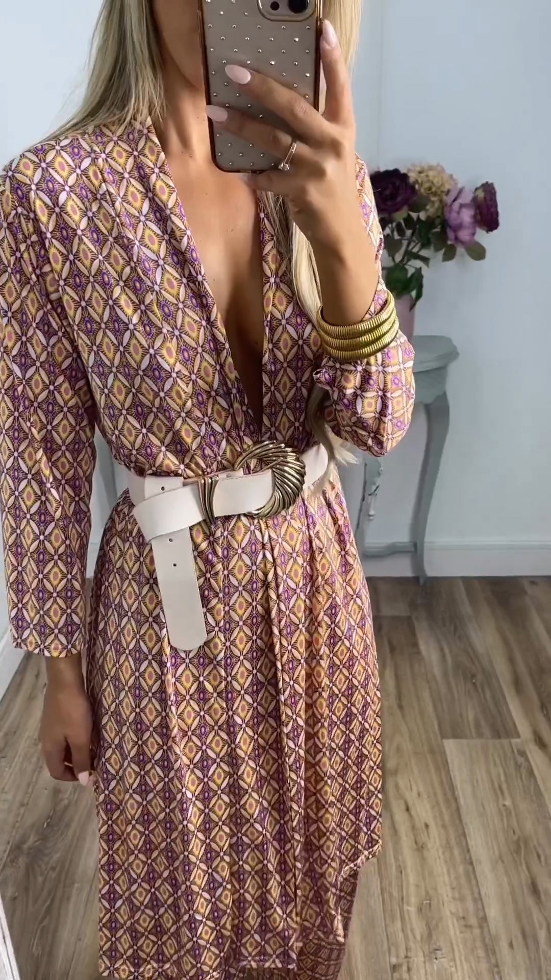 Owronline - New Arrival Abstract Printed Comfy Suit For Women