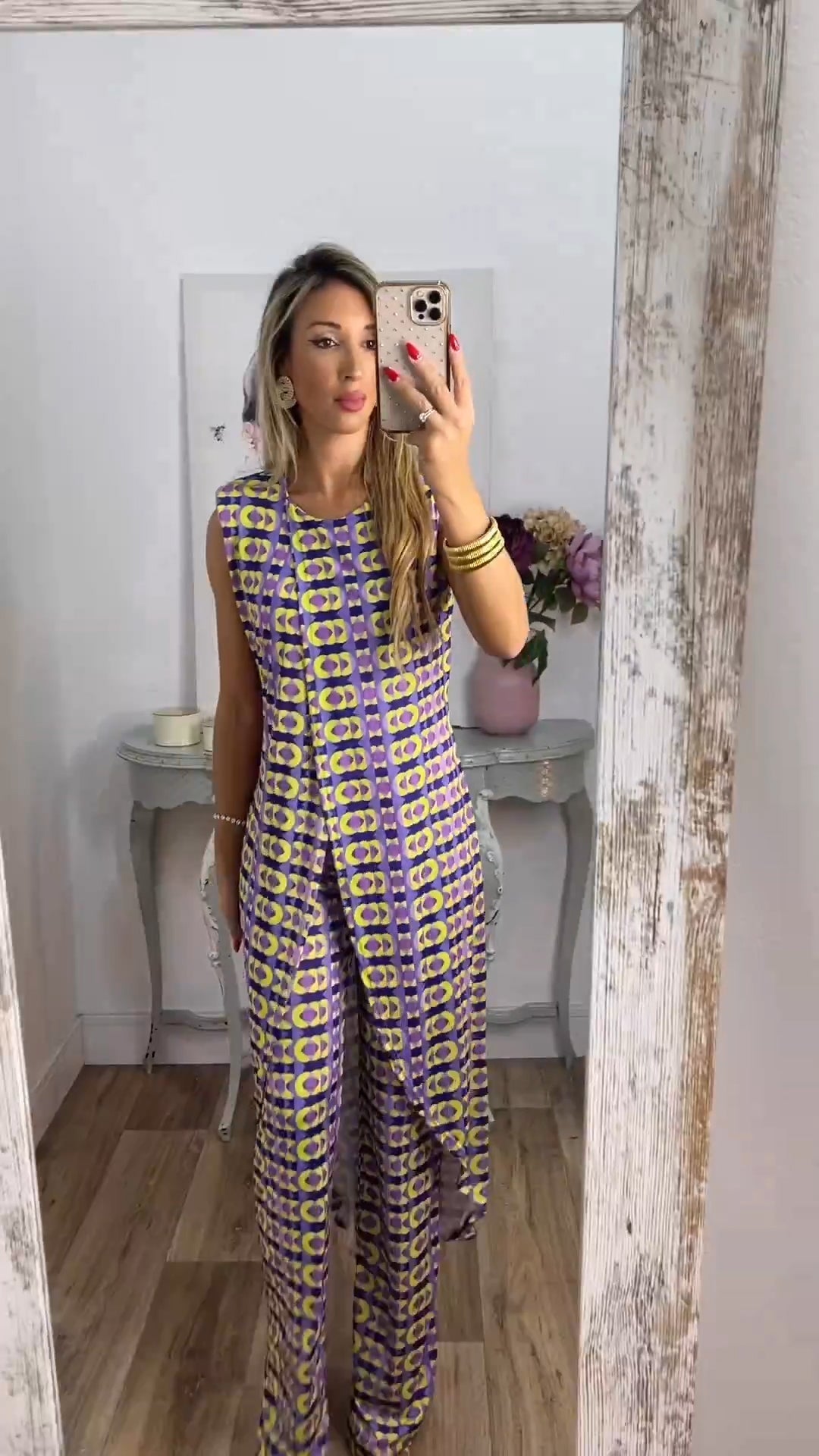 Owronline - New Arrival Abstract Printed Comfy Suit For Women