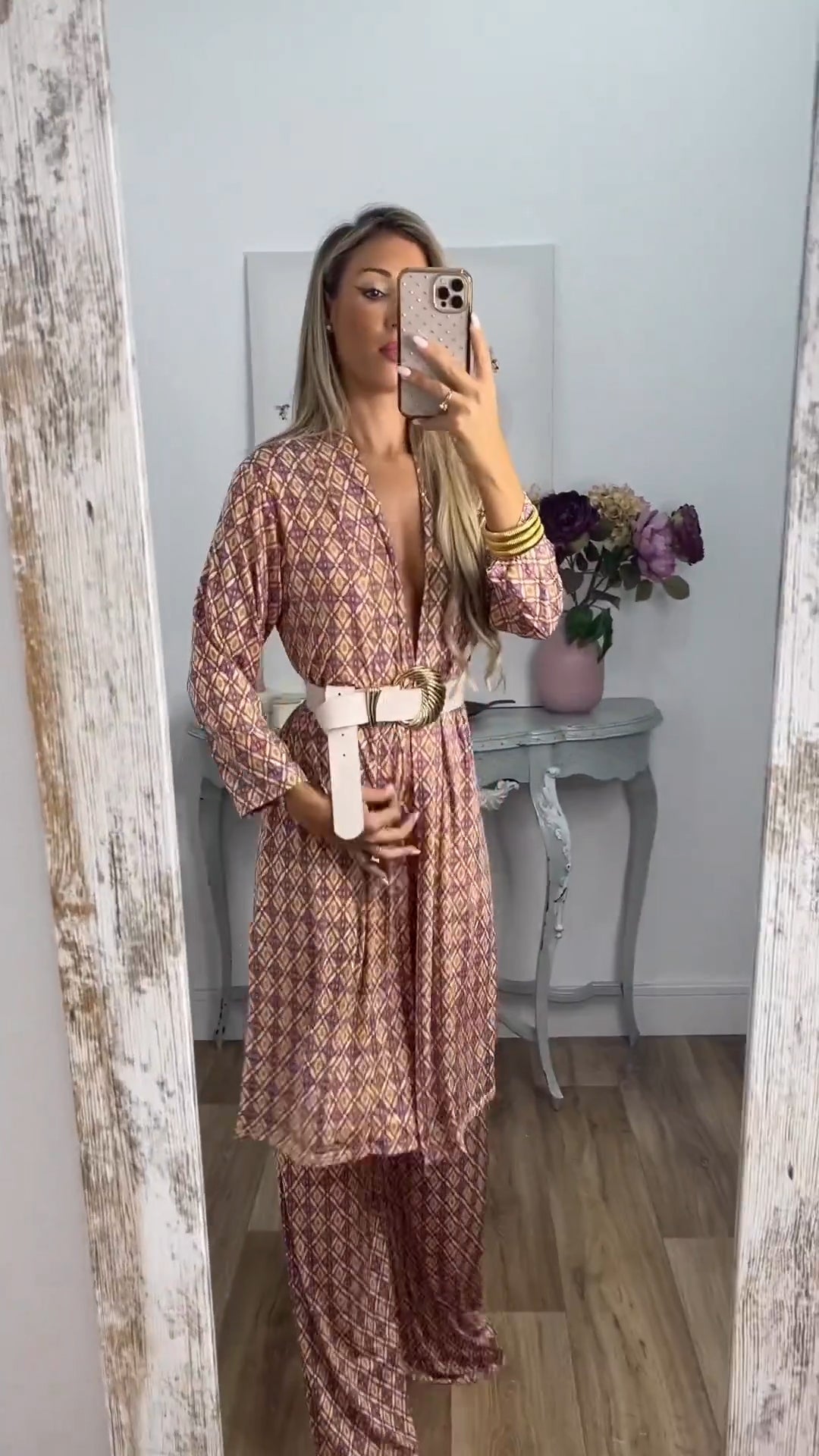 Owronline - New Arrival Abstract Printed Comfy Suit For Women
