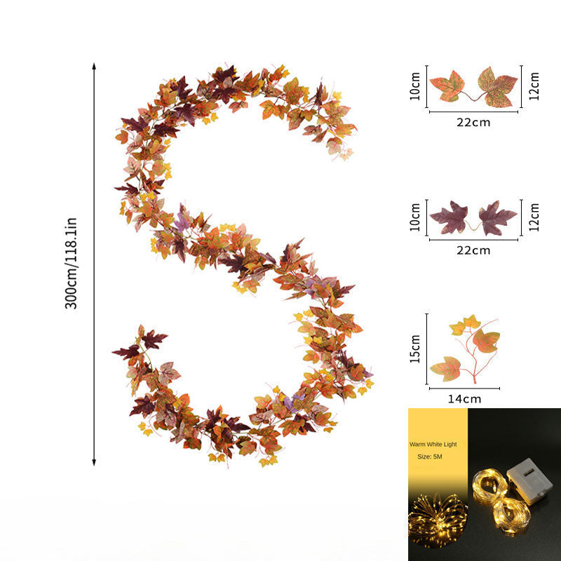 Owronline - Autumn Leaves LED Garland