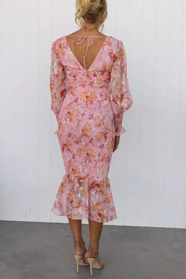 💕Owronline💕Elegant Floral Dress