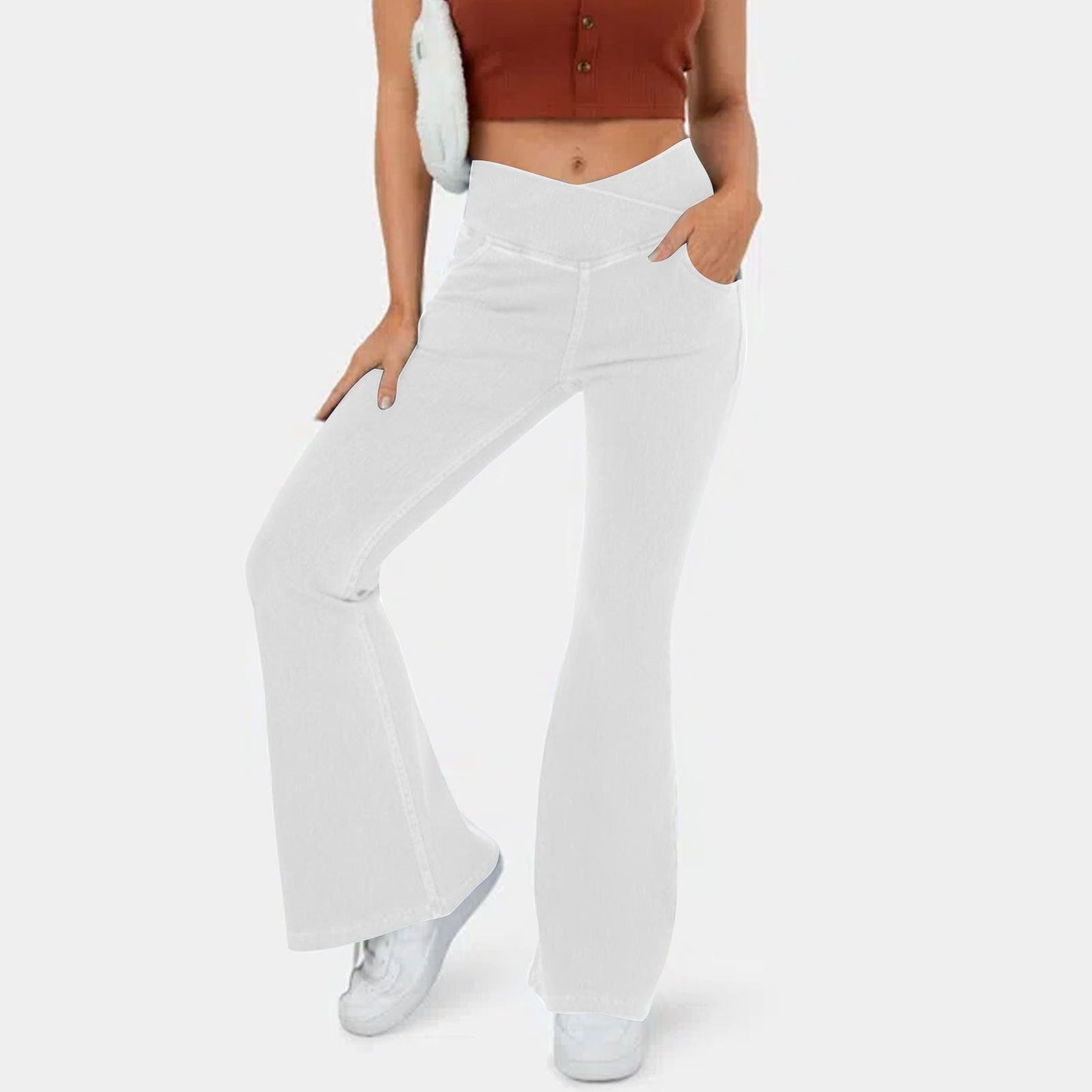 Owronline - Magic High Waisted Flare Pants