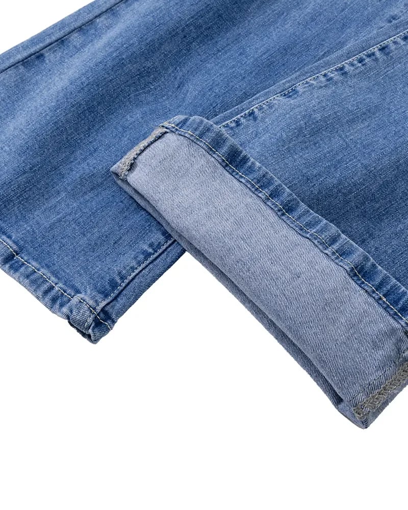 Owronline - Button Fly Booty Shaping High Waist Flare Jeans
