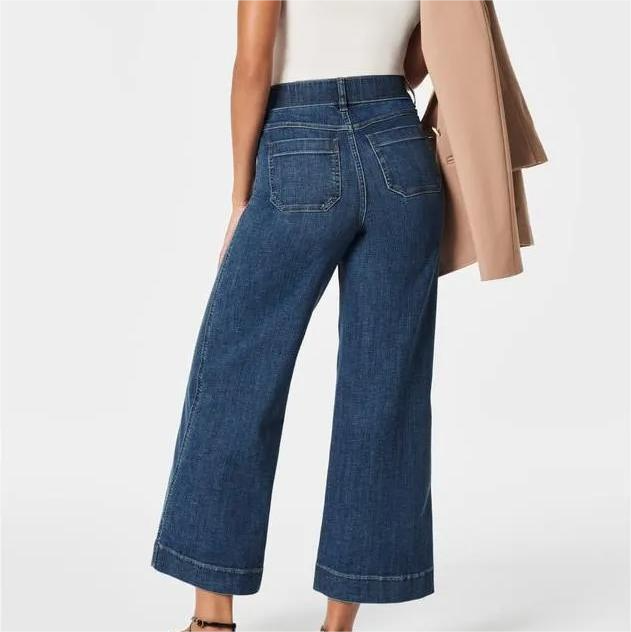 Owronline - Tummy Control Sailor Wide Leg Jeans