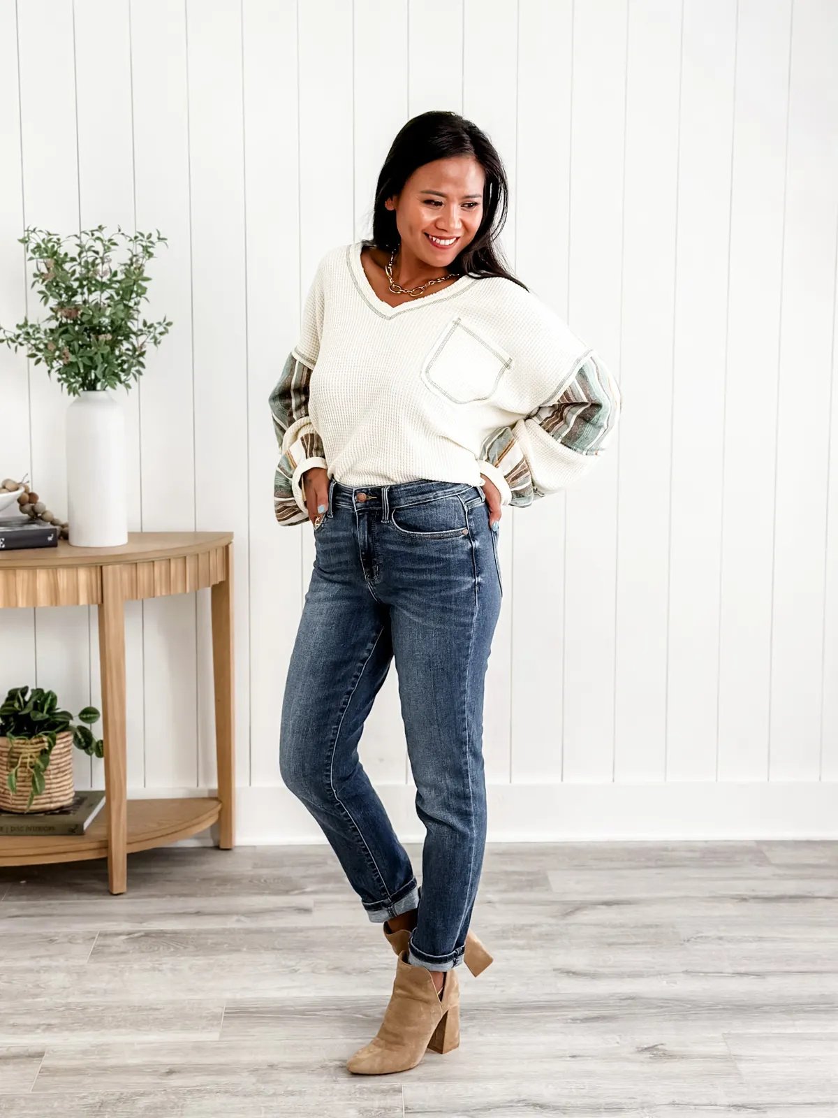 💥Owronline✨Tummy Control Bootcut Jeans