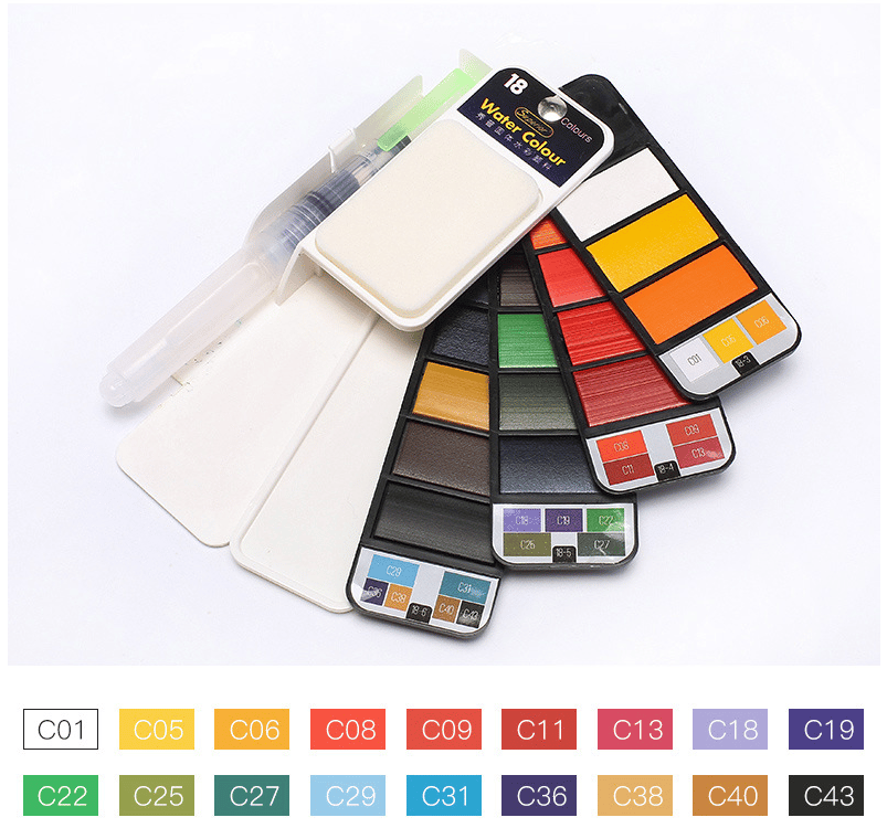 Owronline - Handy Watercolor Travel Kit - owronline