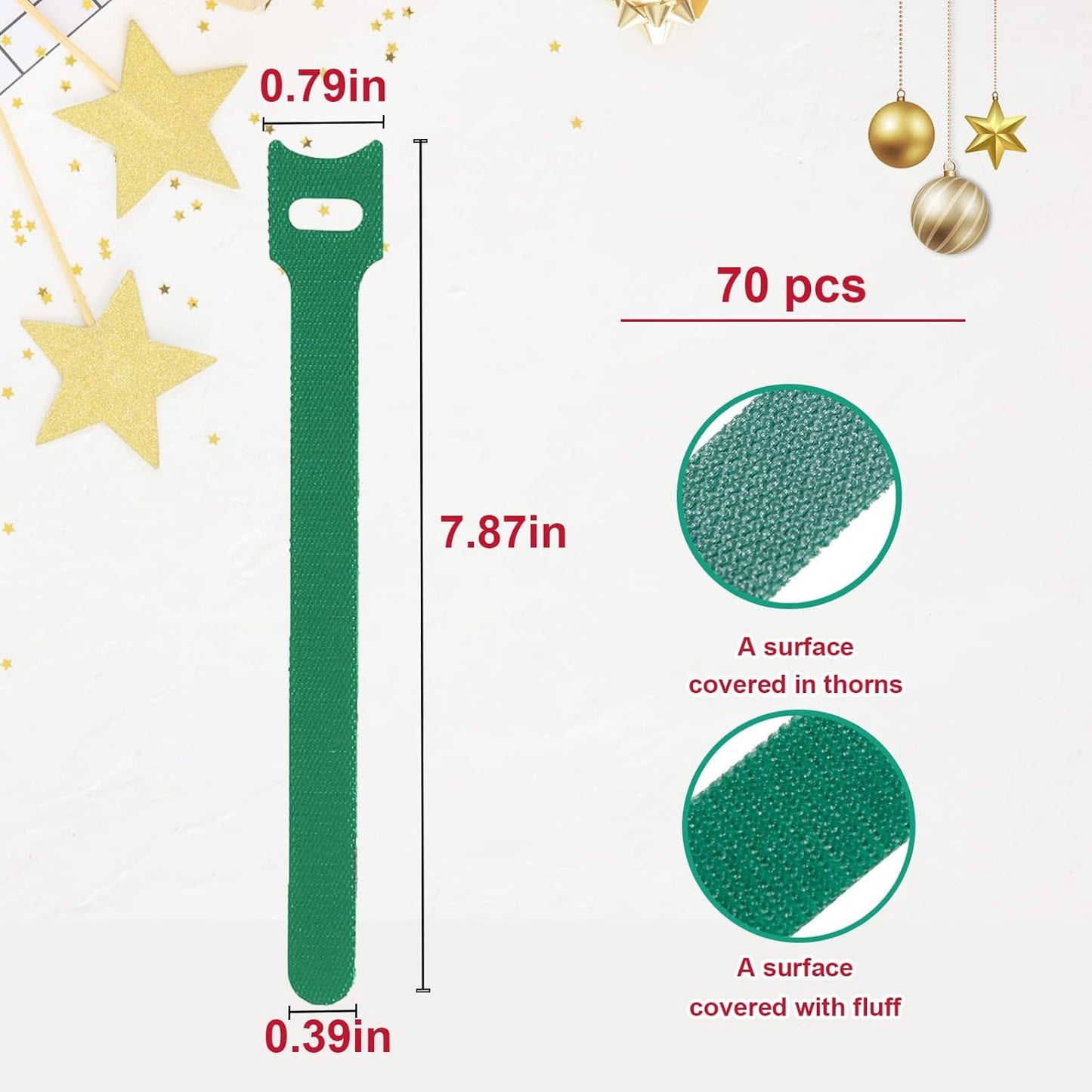 Owronline - 70 PCS Christmas Garland Ties - owronline
