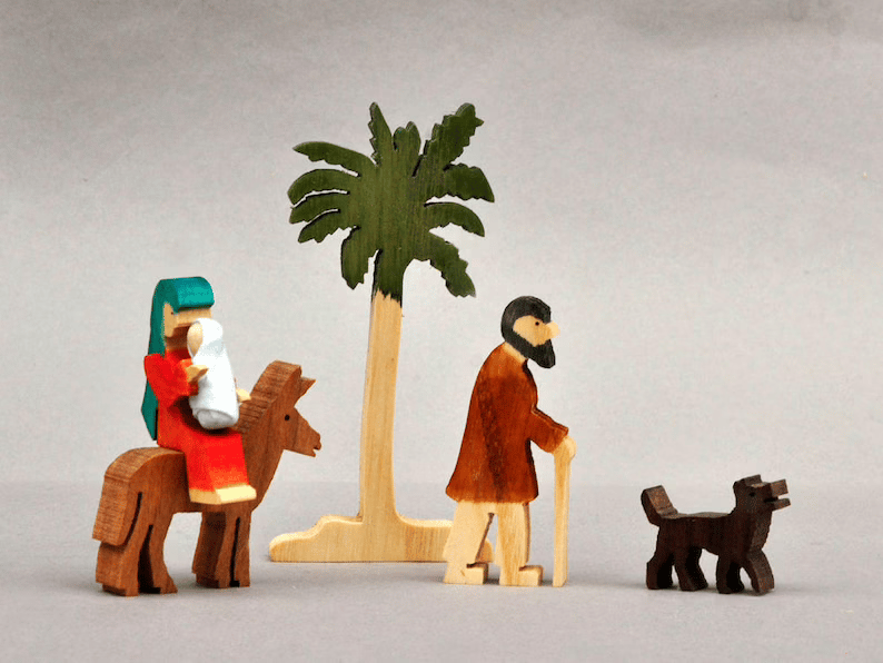Owronline - The Christmas Story Unique Nativity Set Wooden Nativity Scene - owronline