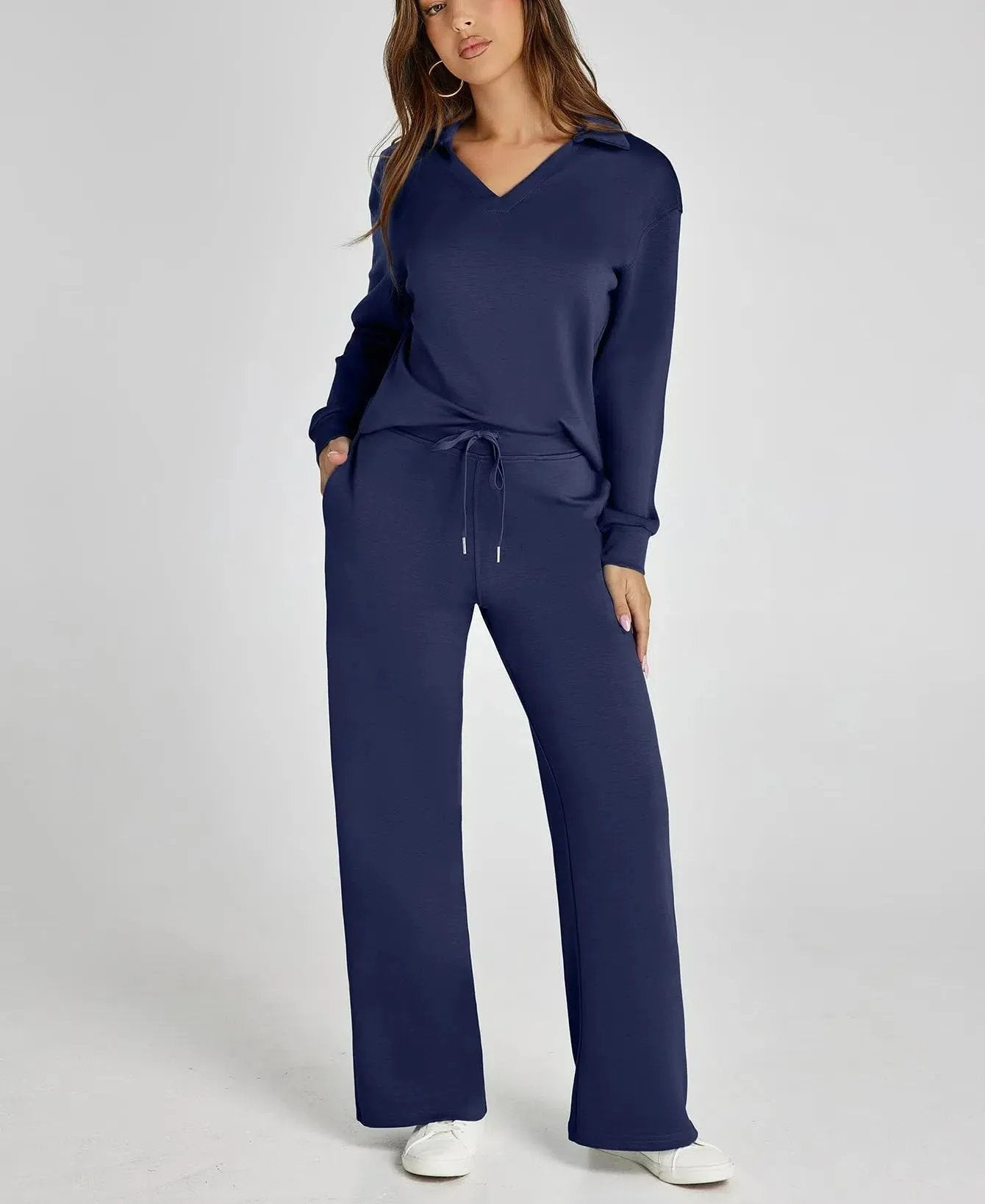 Owronline - Casual Long Sleeve Sweatsuits Sets