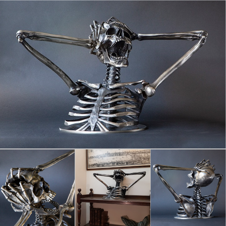 Owronline - Break the Rules Madness Skeleton Bust Sculpture