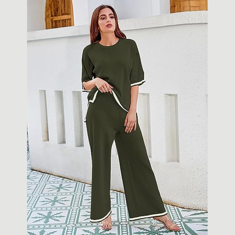 Owronline - Classy Elastic Knit Lounge Set