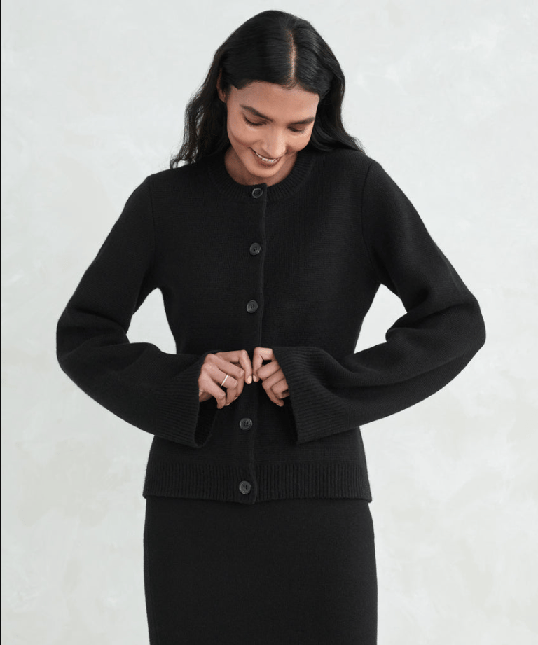 Owronline - Ultra-Soft Button Cardigan
