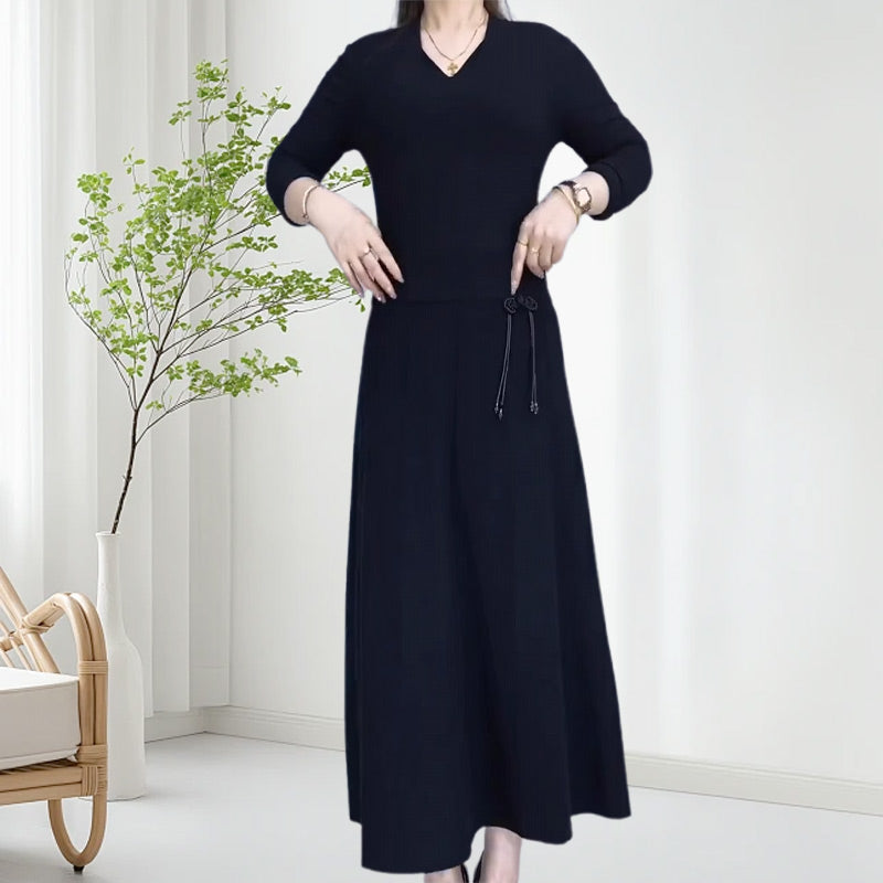 Owronline - Women’s Elastic High Waisted Thick Long Skirt