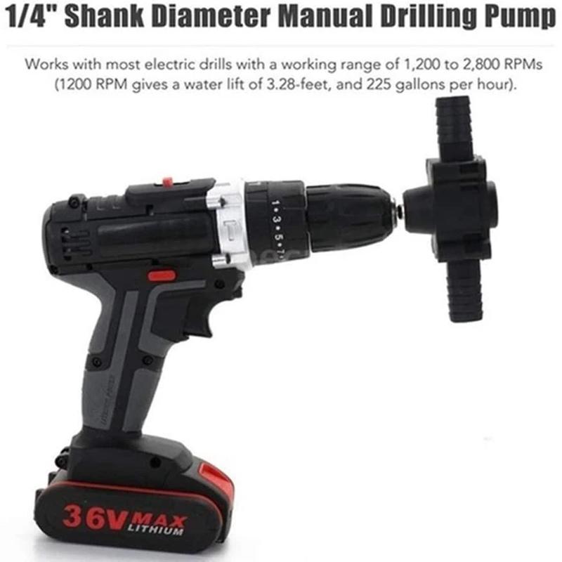 Owronline - Hand Electric Drill Drive Self Priming Water Transfer Pump