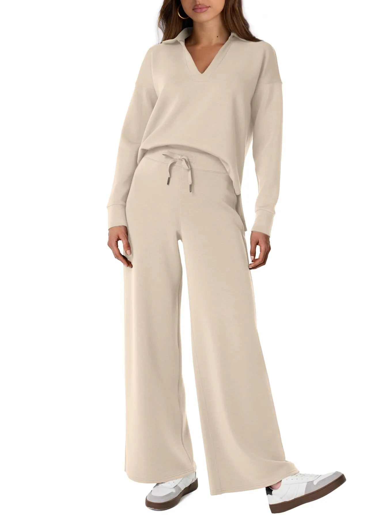 Owronline - Casual Long Sleeve Sweatsuits Sets