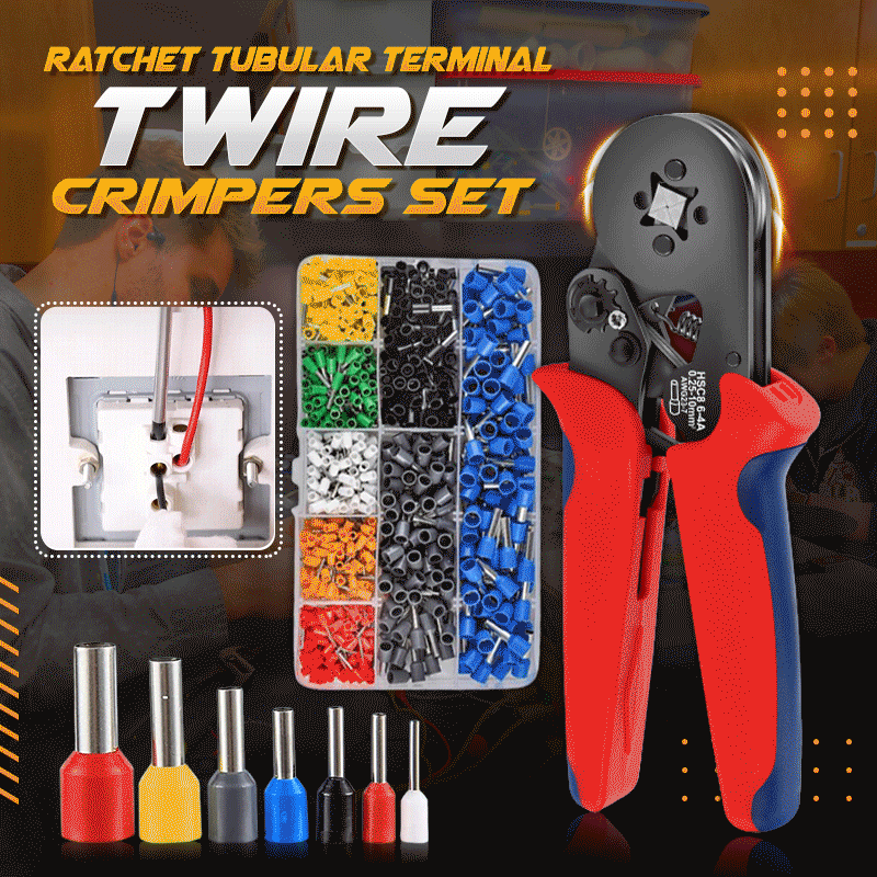 Owronline - Ratchet Tubular Terminal Wire Crimpers Set