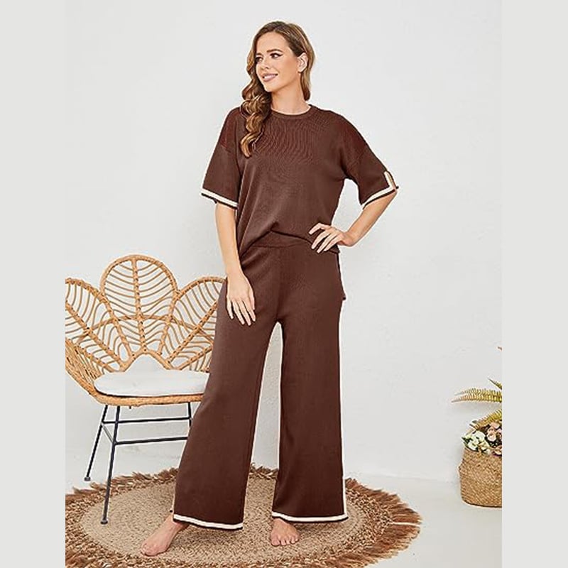 Owronline - Classy Elastic Knit Lounge Set