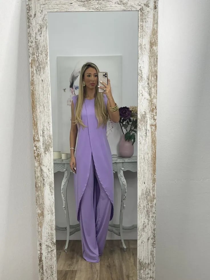 Owronline - 7 Colors Jersey Mature Women Suit