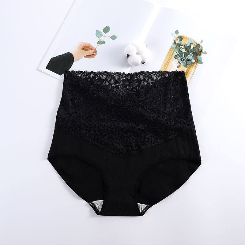 Owronline - Ladies high waist cotton lace panties - owronline
