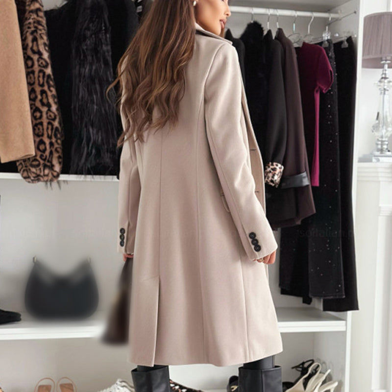 Owronline - Women’s Elegant Tailored Long Coat