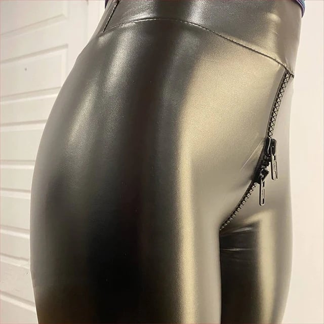 Owronline - Matte Leather Trousers - owronline