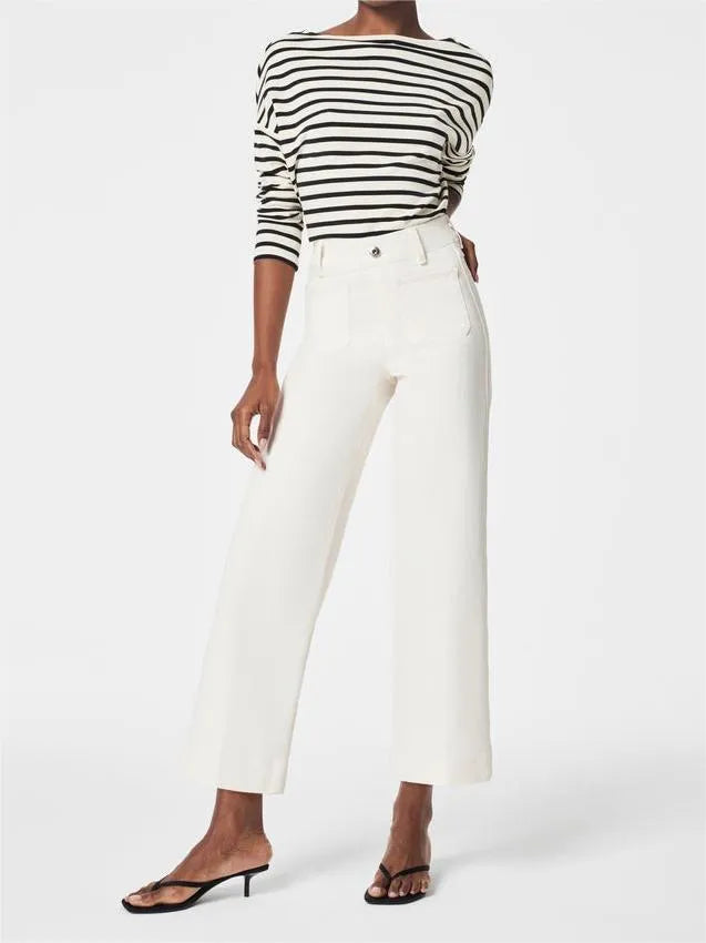 Owronline - Tummy Control Sailor Wide Leg Jeans