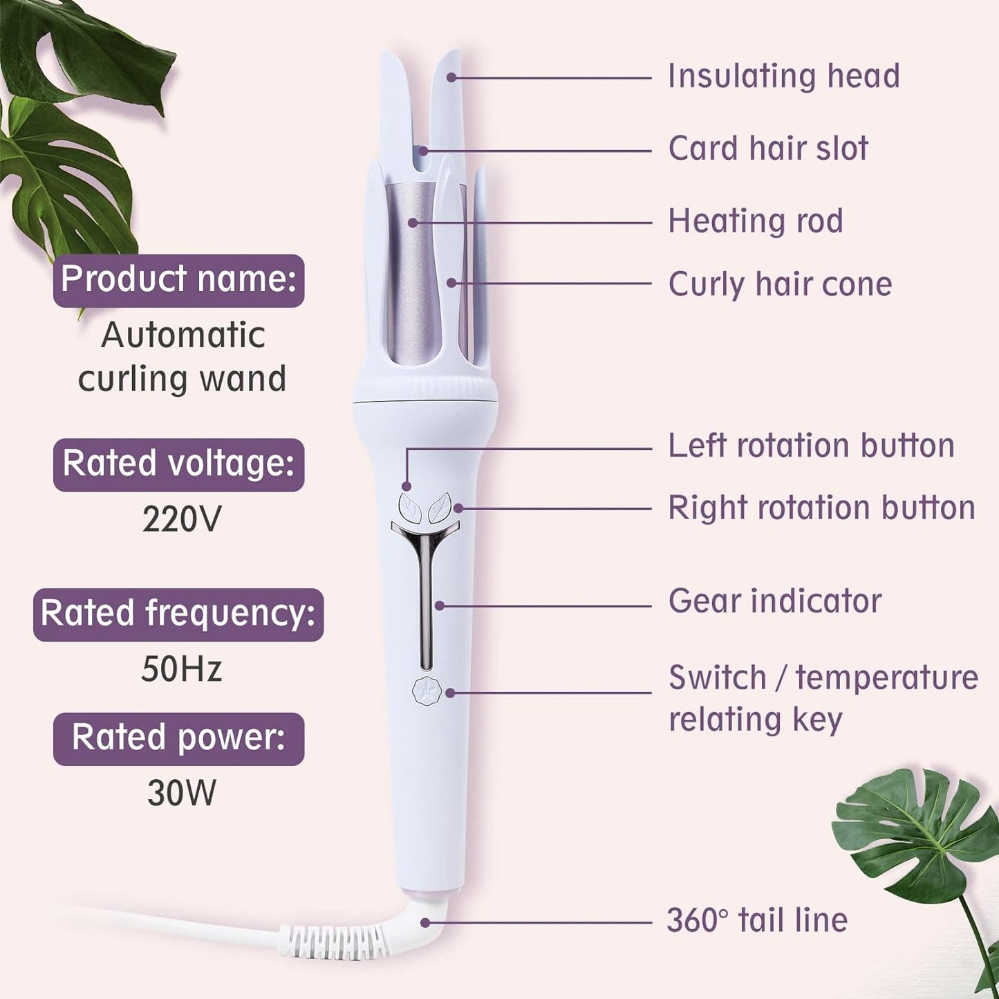 Owronline - Rotating automatic curling iron