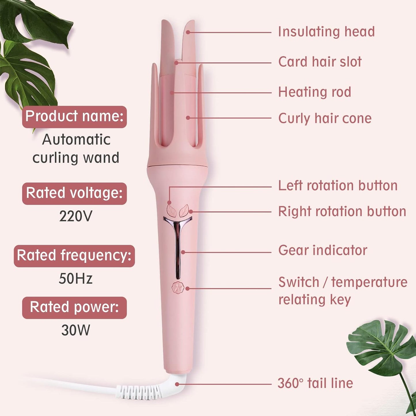 Owronline - Rotating automatic curling iron