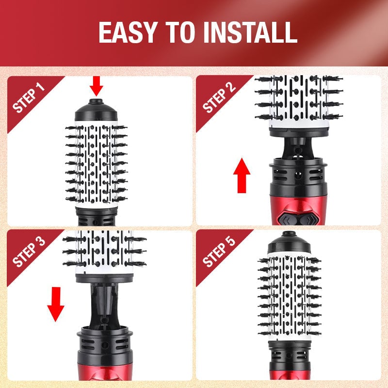 Owronline - The Hair Wizard, All-in-One Styler for Drying, Curling, and Straightening Hair