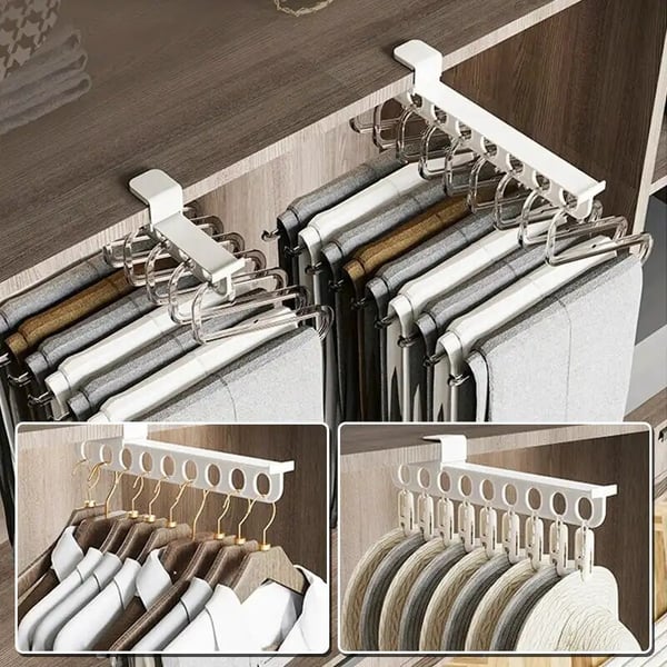Owronline - Intelligent pull-out slide trouser rack