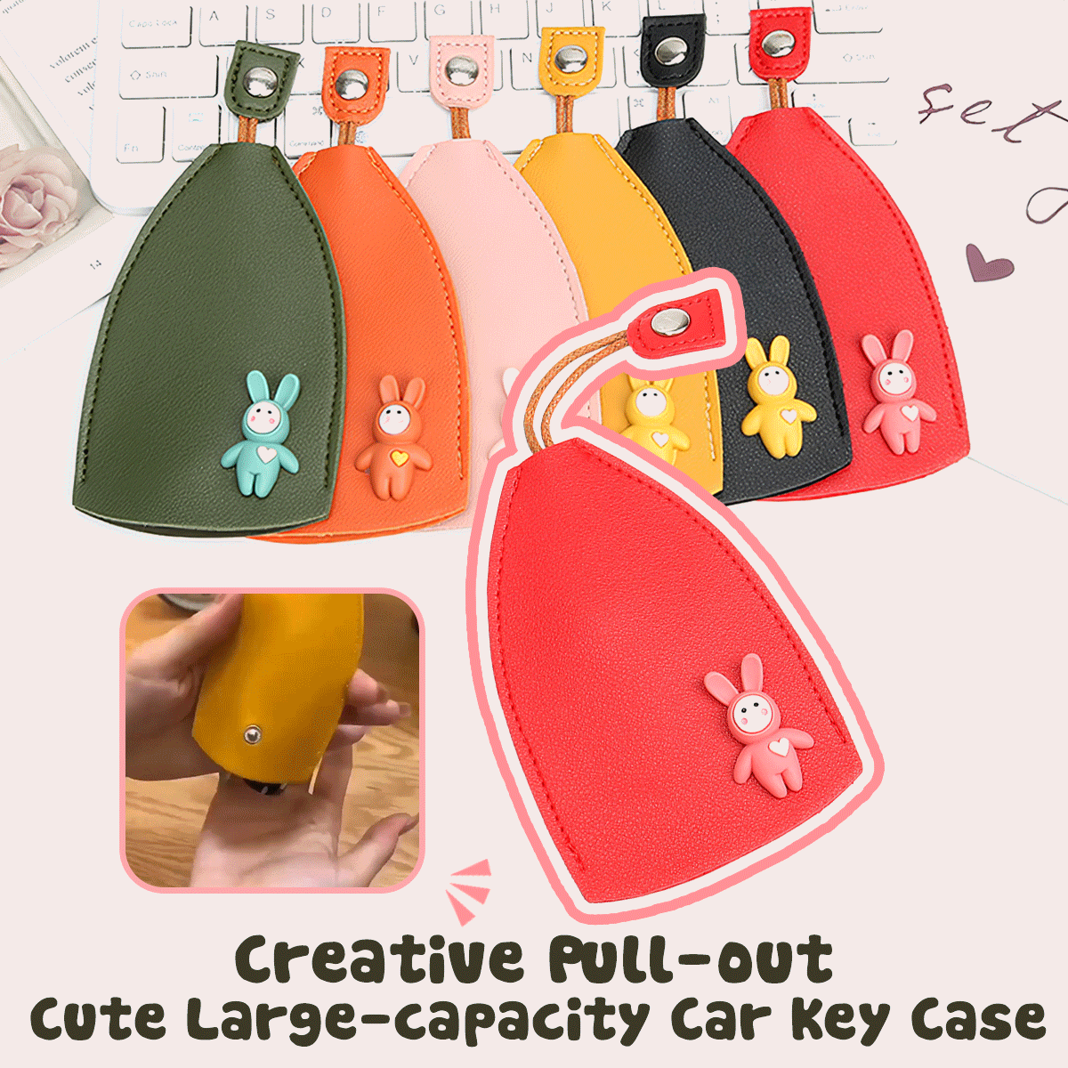 šSpecials this week - Creative Pull out Cute Large capacity Car Key Case - naotstore
