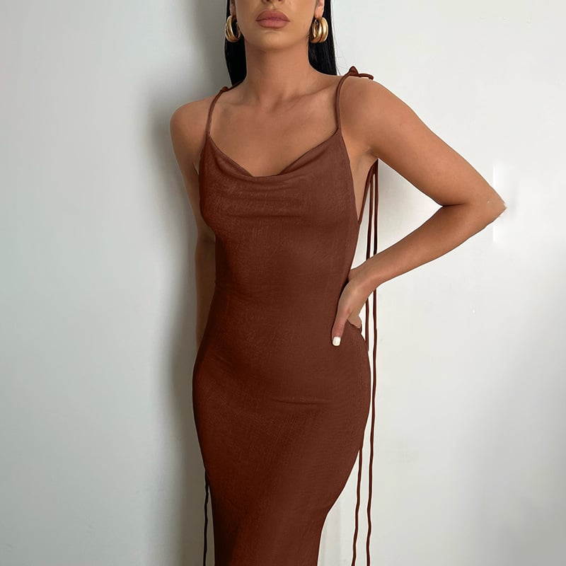 Owronline - Serenity Backless Maxi Dress - owronline