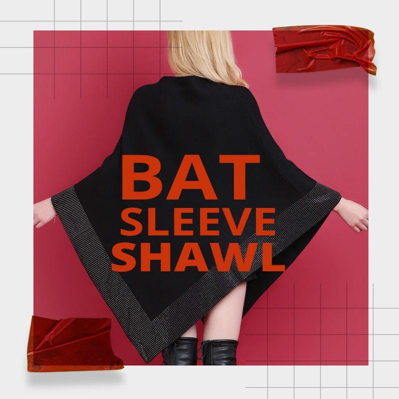 Owronline - Shiny Women's Wool Shawl