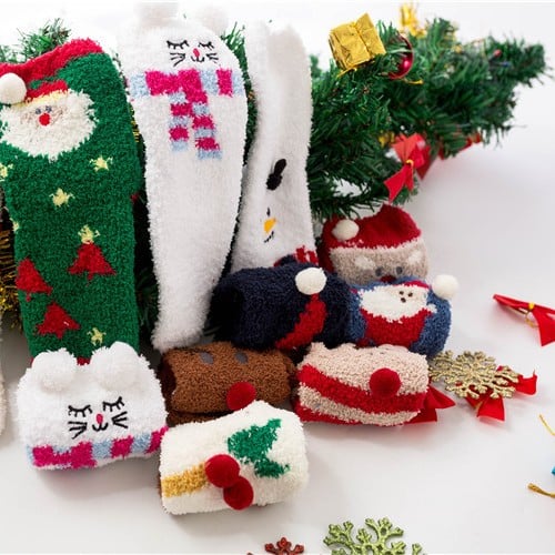 Owronline - Cute Christmas Style Thickened Warm Socks - owronline