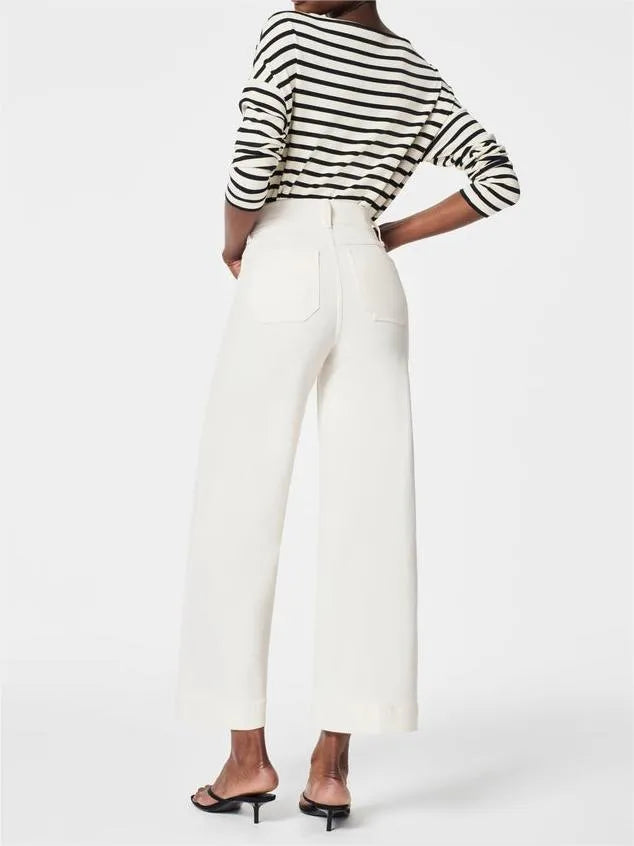 Owronline - Tummy Control Sailor Wide Leg Jeans