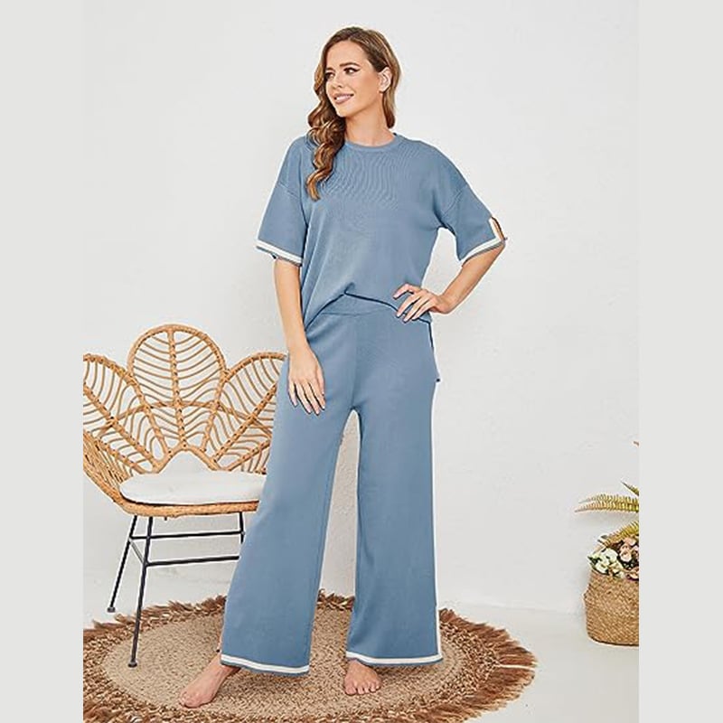 Owronline - Classy Elastic Knit Lounge Set
