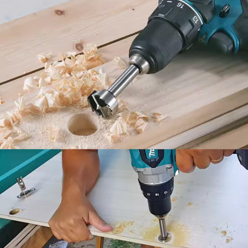 Owronline - Bit Set with Round Shank for Wood